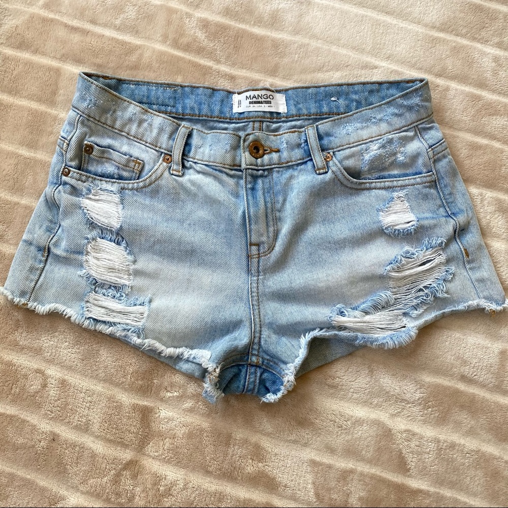 MANGO Denim Shorts